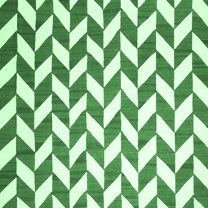 Machine Washable Abstract Emerald Green Contemporary Area Rugs, wshcon548emgrn