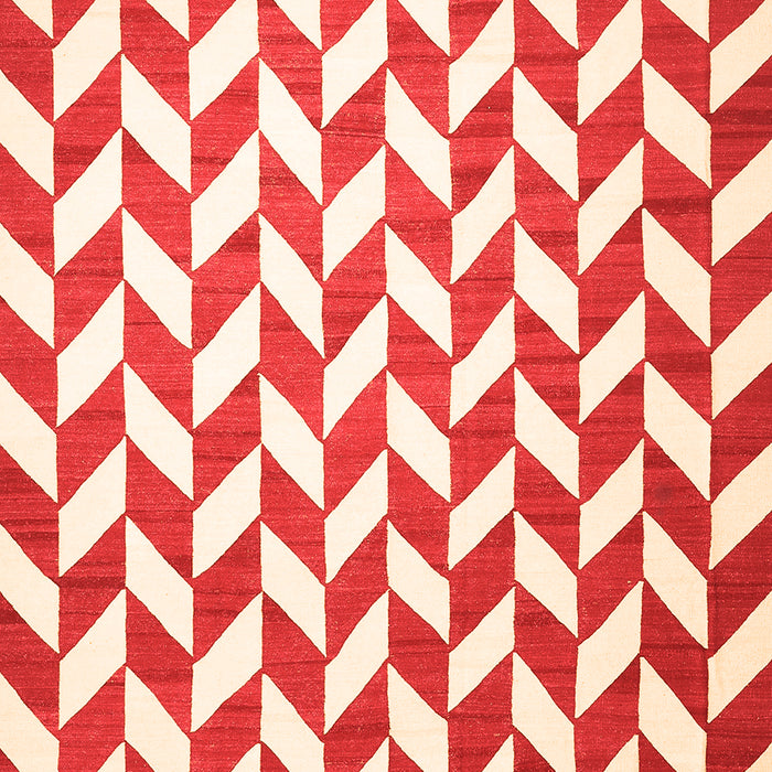 Abstract Orange Contemporary Rug, con548org