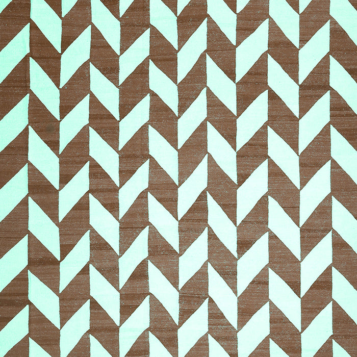 Machine Washable Abstract Turquoise Contemporary Area Rugs, wshcon548turq