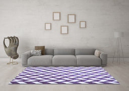 Machine Washable Abstract Blue Contemporary Rug in a Living Room, wshcon548blu