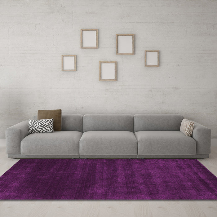 Machine Washable Abstract Pink Contemporary Rug in a Living Room, wshcon54pnk