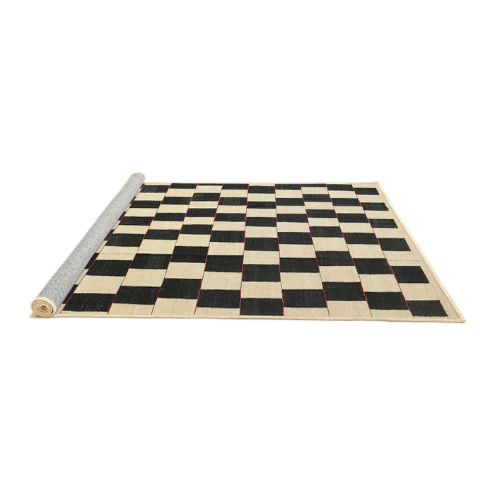 Serging Thickness of Machine Washable Contemporary Gold Rug, wshcon550