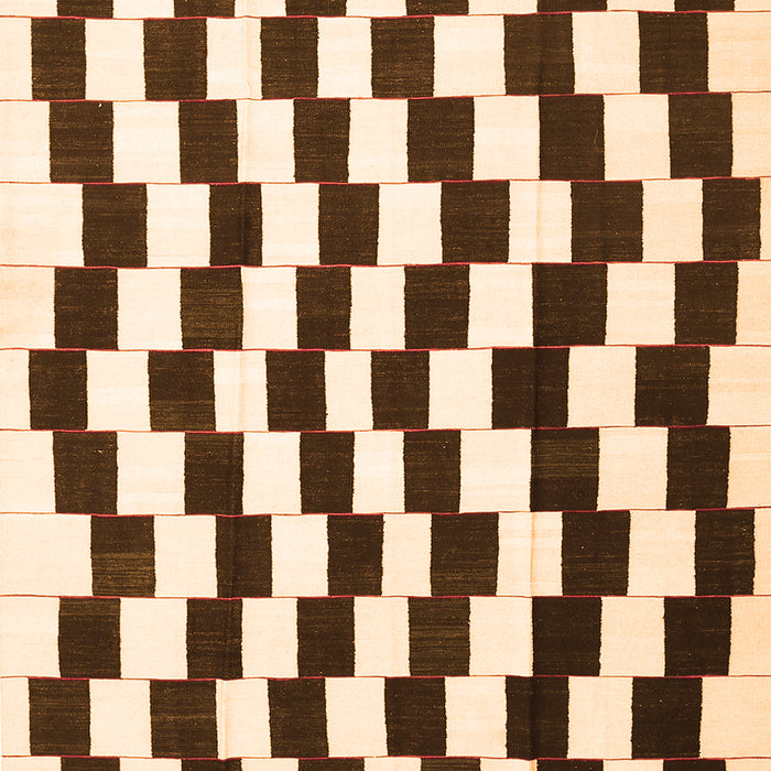 Serging Thickness of Machine Washable Abstract Orange Contemporary Area Rugs, wshcon550org