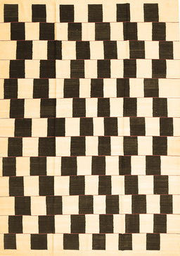 Abstract Brown Contemporary Rug, con550brn