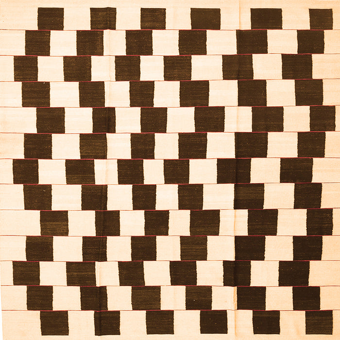 Round Machine Washable Abstract Orange Contemporary Area Rugs, wshcon550org