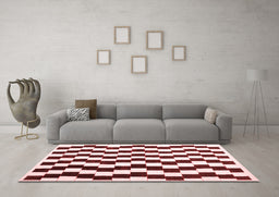 Contemporary Red Washable Rugs