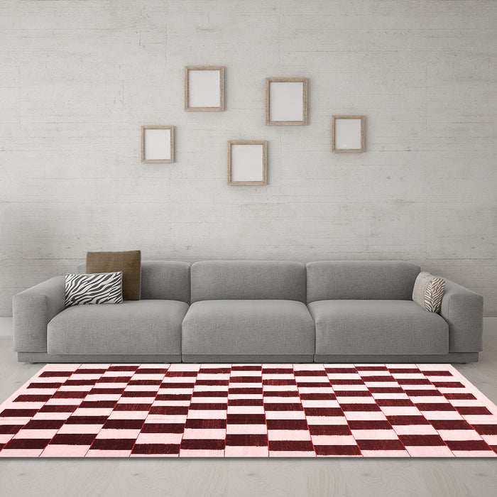 Contemporary Red Washable Rugs