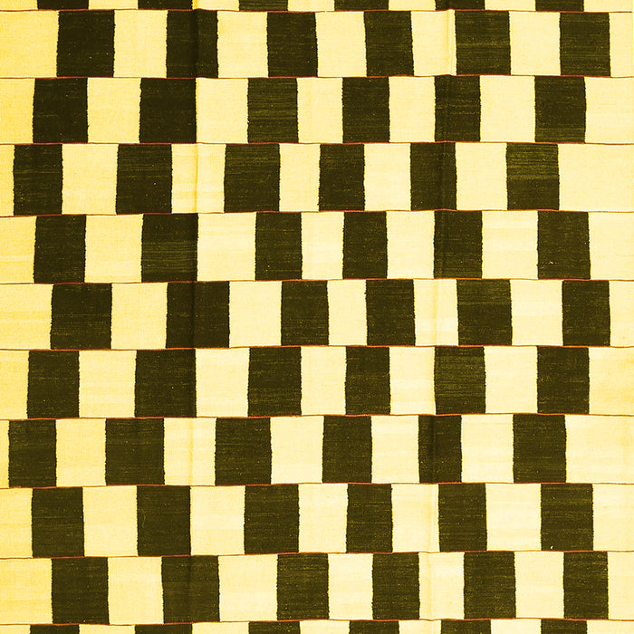 Abstract Yellow Contemporary Rug, con550yw