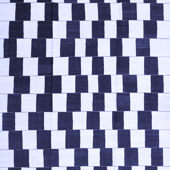 Abstract Blue Contemporary Rug, con550blu