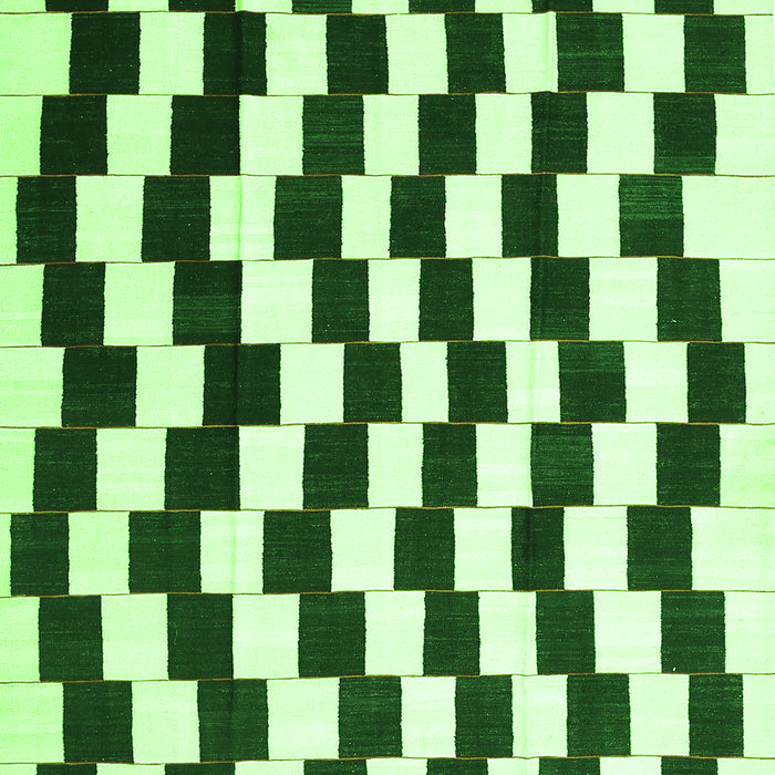 Serging Thickness of Machine Washable Abstract Green Contemporary Area Rugs, wshcon550grn