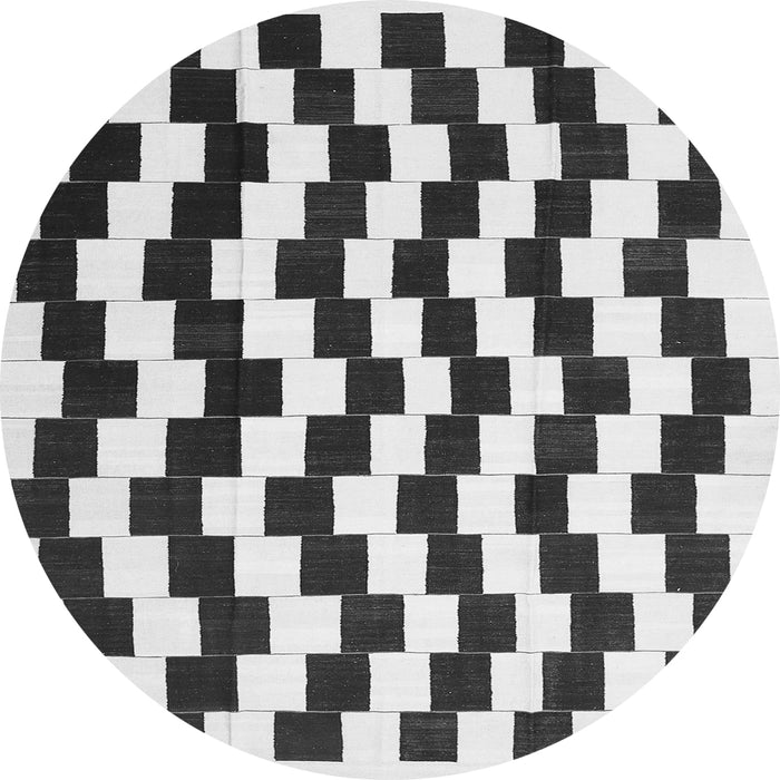 Square Abstract Gray Contemporary Rug, con550gry