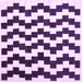 Square Abstract Purple Contemporary Rug, con550pur