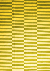 Abstract Yellow Contemporary Rug, con551yw