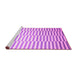 Sideview of Machine Washable Abstract Pink Contemporary Rug, wshcon551pnk