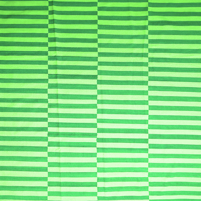 Serging Thickness of Abstract Green Contemporary Rug, con551grn