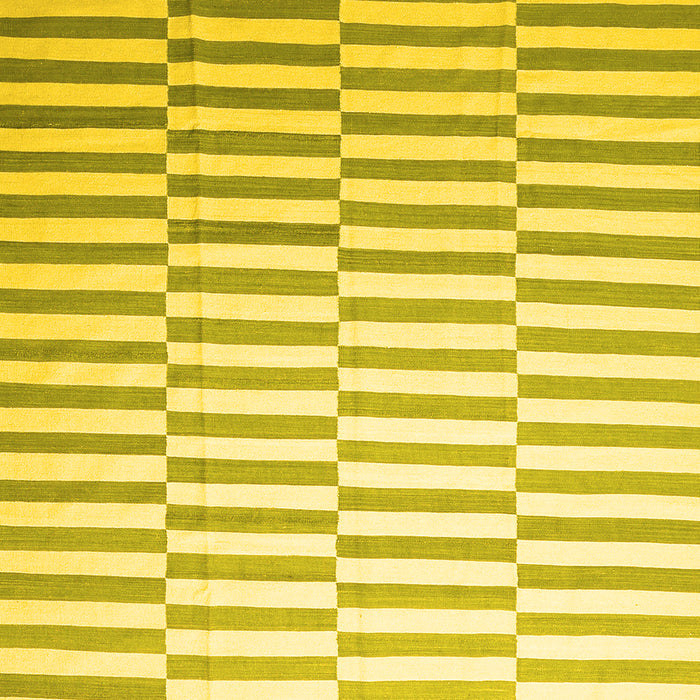 Machine Washable Abstract Yellow Contemporary Rug, wshcon551yw