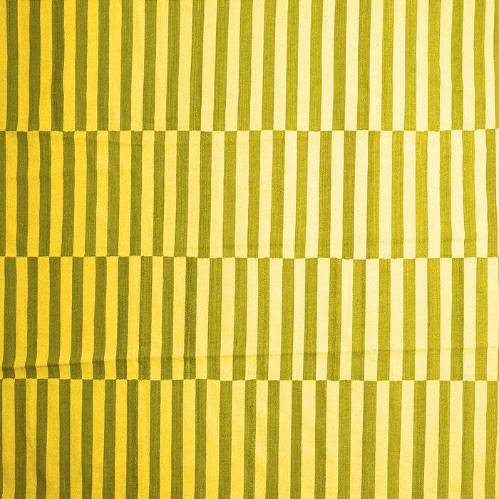 Square Machine Washable Abstract Yellow Contemporary Rug, wshcon551yw