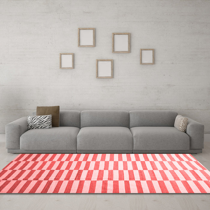Contemporary Red Washable Rugs