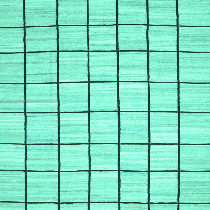 Machine Washable Solid Turquoise Modern Area Rugs, wshcon552turq