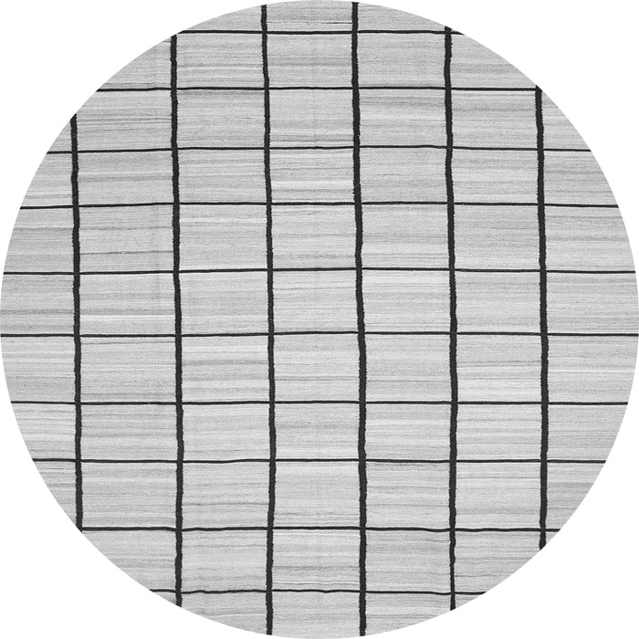 Square Solid Gray Modern Rug, con552gry