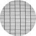 Square Solid Gray Modern Rug, con552gry