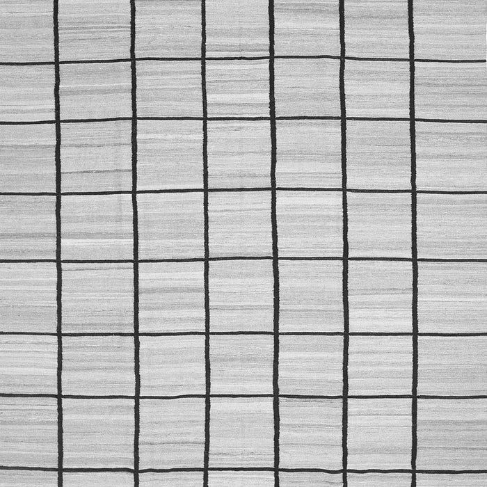 Serging Thickness of Machine Washable Solid Gray Modern Rug, wshcon552gry