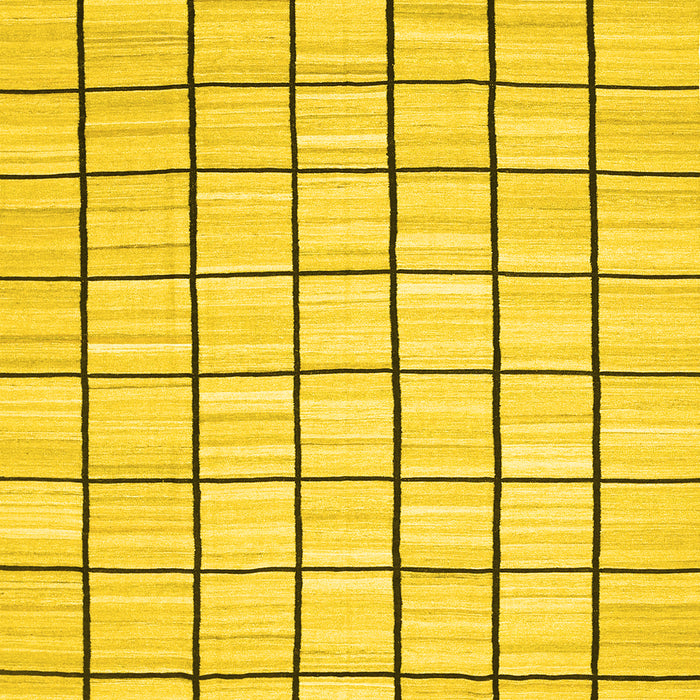 Machine Washable Solid Yellow Modern Rug, wshcon552yw