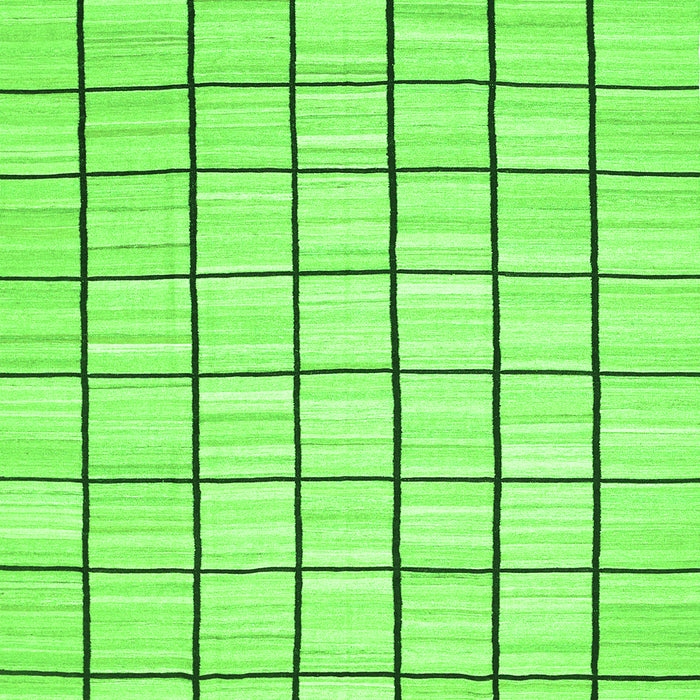 Serging Thickness of Machine Washable Solid Green Modern Area Rugs, wshcon552grn