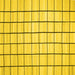 Square Machine Washable Solid Yellow Modern Rug, wshcon552yw