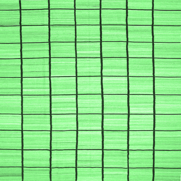 Square Solid Emerald Green Modern Rug, con552emgrn