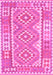 Machine Washable Oriental Pink Traditional Rug, wshcon553pnk