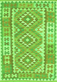 Oriental Green Traditional Rug, con553grn