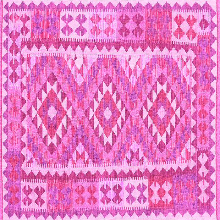 Square Oriental Pink Traditional Rug, con553pnk