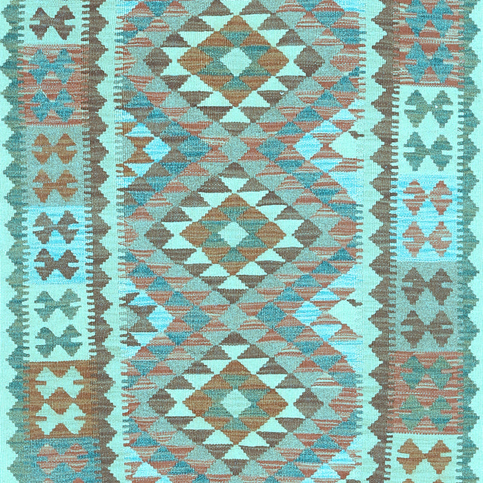 Oriental Light Blue Traditional Rug, con553lblu
