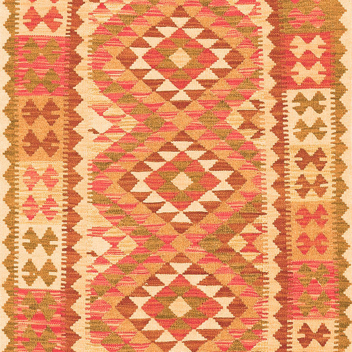 Serging Thickness of Machine Washable Oriental Orange Traditional Area Rugs, wshcon553org