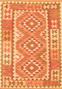 Oriental Orange Traditional Rug, con553org