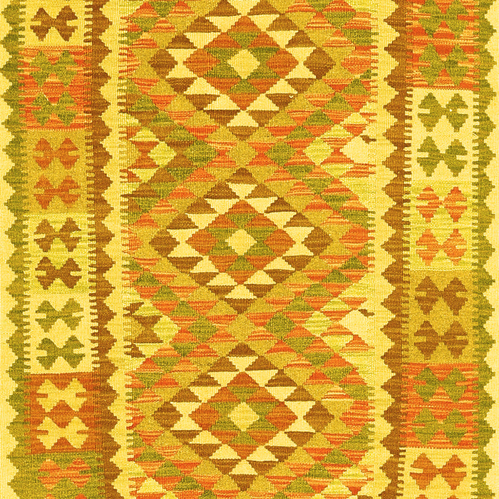 Oriental Yellow Traditional Rug, con553yw