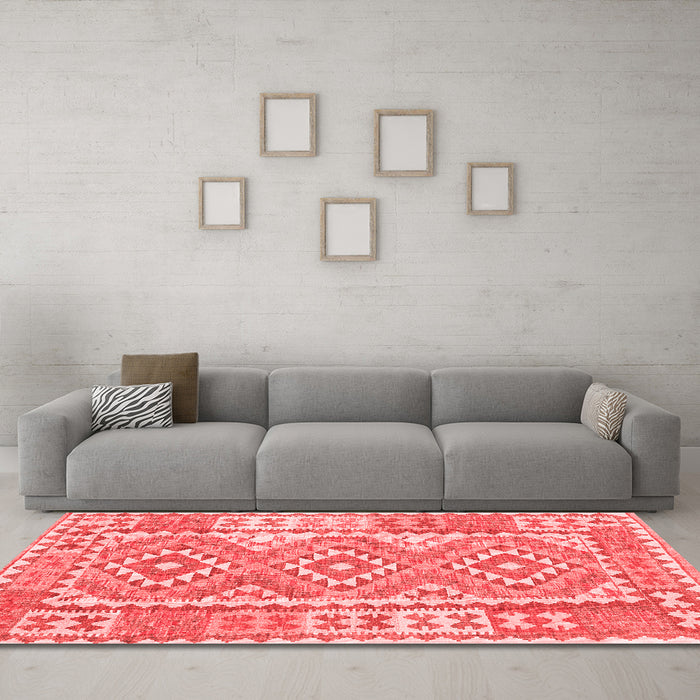 Traditional Red Washable Rugs