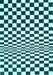 Checkered Light Blue Modern Rug, con554lblu