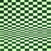 Serging Thickness of Checkered Green Modern Rug, con554grn