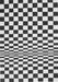 Checkered Gray Modern Rug, con554gry