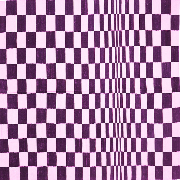Square Checkered Pink Modern Rug, con554pnk