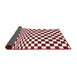 Checkered Red Modern Area Rugs