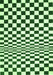 Checkered Green Modern Rug, con554grn