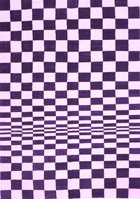 Checkered Purple Modern Rug, con554pur