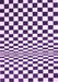 Checkered Purple Modern Rug, con554pur