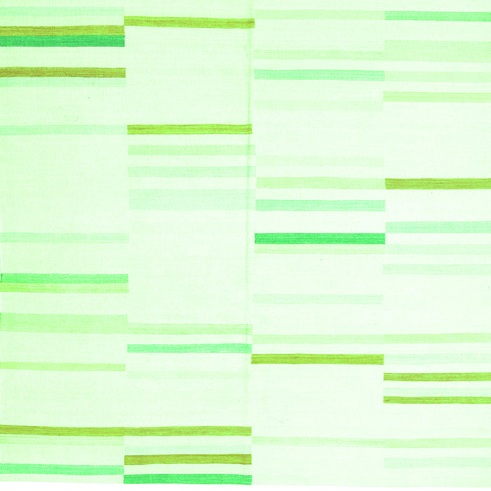 Serging Thickness of Solid Green Modern Rug, con555grn