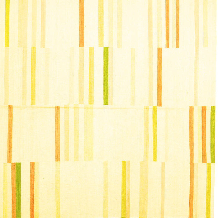 Square Machine Washable Solid Yellow Modern Rug, wshcon555yw