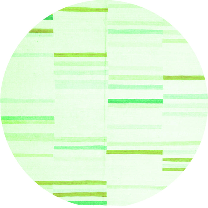 Machine Washable Solid Green Modern Area Rugs, wshcon555grn