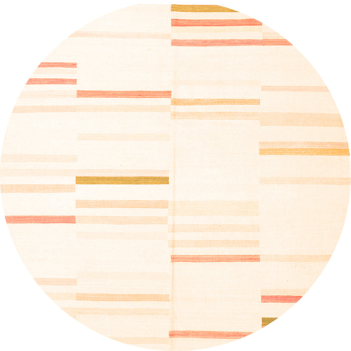 Square Solid Orange Modern Rug, con555org